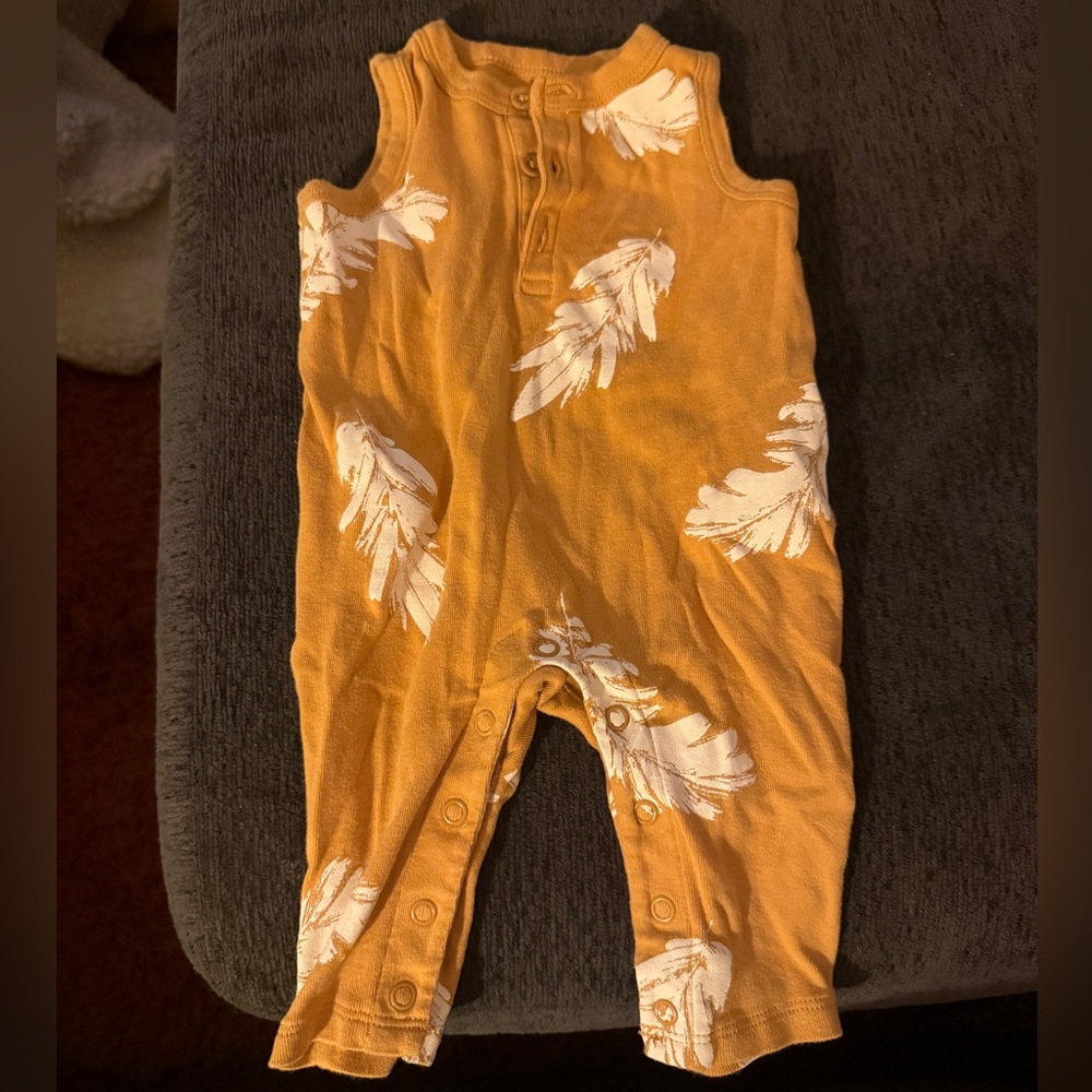 Carter's Mustard Baby Romper